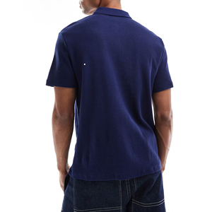 T-shirt pour homme en coton tricoté respirant, personnalisé, de haute qualité, couleur unie, manches courtes, logo personnalisé, 220g, OEM, neuf - Product Image 3