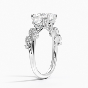 Anillo de Boda BOJ Ring 034 con Corte Radiante, Plata 925, Diamantes y Baño de Rodio, 2ct, Color D, VVS1, Moissanita Certificada GRA, en Oferta - Product Image 2
