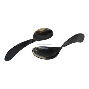 ช้อนเขาควายน้ำธรรมชาติทำมือตกแต่งบ้านสำหรับปาร์ตี้จากอินเดีย - Product Image 4