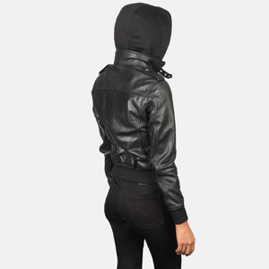 Veste de moto en toile respirante matelassée pour femmes, fermeture éclair sur toute la longueur des manches, couleur unie, vêtements d'hiver - Product Image 2