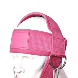Neoprene Heavy Duty Breathable Professional Protection Neck <b>Training</b> <b>Head</b> Harness Double Ring Closure Chain for Weight Lifting - Product Image 2