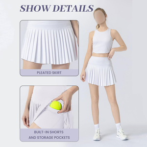 All Day Comfort Women's Tennis Skirt Athletic Skirt For Daily <b>Exercise</b> Morning Runs Gym Sessions Lightweight Breathable Material - Product Image 3