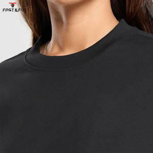 T-shirt d'été pour femme Custom Basics, 100 % coton, coupe classique, manches longues, écologique, coupe décontractée - Product Image 6
