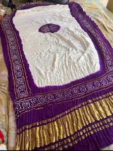 AISHA BANDHEJ, Dupatta de Seda Pura Hecha a Mano al Estilo Indio Bandhani, de Secado Rápido, para Mujer, para Fiestas y Bodas - Product Image 2