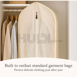 Elegante bolsa para ropa, trajes, camisas, abrigos, vestidos, fácil de transportar, para viajes, hogar, hotel, oficina. - Product Image 5
