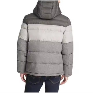 Unisex <b>Winter</b> Puffer <b>Jackets</b> Stand Detachable Hood Custom Logo Nylon Shell Thick Warm <b>Waterproof</b> Reversible Outdoor <b>Jackets</b> - Product Image 2