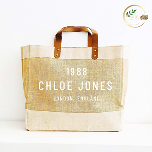 Multi Purpose Jute Messenger <b>Bag</b> with Cotton Strap Eco Friendly Crossbody <b>Bag</b> for Travel Work School and Daily Carry - Product Image 2