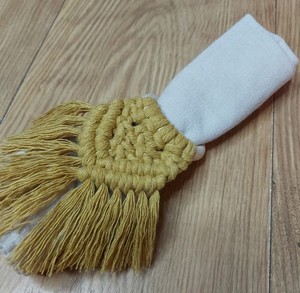 Anillos para servilletas, juego de anillos para servilletas de macramé, decoración para mesa de comedor - Product Image 1