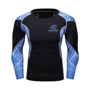 High Quality Sublimation <b>Men</b> Rash Guards Comfortable Fit <b>Compression</b> Top For <b>Men</b> Wears For Best Sale - Product Image 1