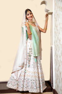 Women’s Designer Lehenga Choli with Organza dupatta with Mirror and Gotta work Fashionable Wear For Celebration - Product Image 5