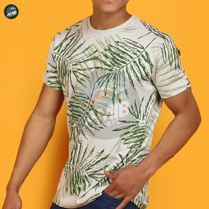 Camisetas Personalizadas de Poliéster/Algodón para Hombre, Impresión DTG, Transpirables, Cuello Redondo, Tela de Lona, Diseño OEM, Impresión Personalizada para Exteriores - Product Image 2
