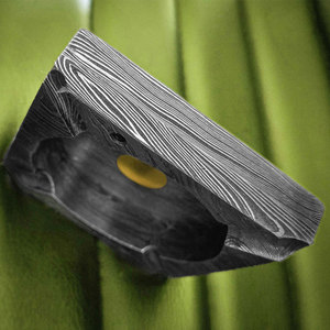 Cendrier de luxe en acier Damas, fait main, artistique, en métal, pour cigares, cigarettes, décoration - Product Image 5