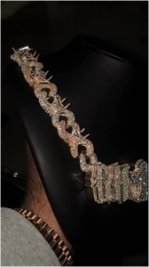 Colgante Hip Hop Personalizado de Plata de Ley 925 con Letra de Moissanita VVS, Chapado en Rodio, Collar Unisex Personalizado - Product Image 5