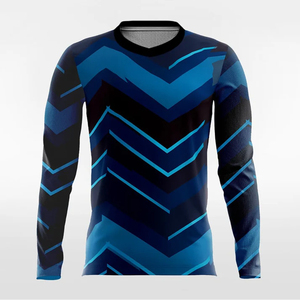 Diseño elegante, jersey de sublimación personalizado para hombre, estampado, manga larga, transpirable, de secado rápido, talla grande a precio razonable. - Product Image 6