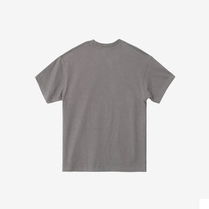T-shirt formel pour homme en coton 100% uni, à manches courtes, coupe ample, imprimé en sérigraphie, respirant, infroissable et écologique - Product Image 2
