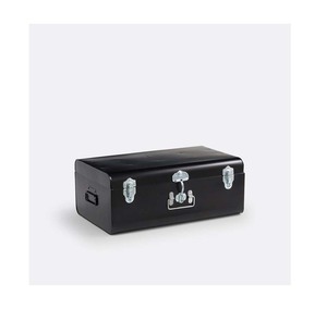 Coffret de rangement en fer noir durable, fait main, lot de 2 - Product Image 1