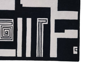 Tapis sur mesure modernes faits à la main, design abstrait personnalisé, en laine et soie, tapis de grande taille haut de gamme pour salon - Product Image 3