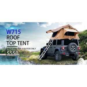 280TC tenda 2000 impermeabile del tetto del tessuto del reticolo per il campeggio e la casa Mobile usa la tenda essenziale dell'automobile sul tetto - Product Image 1