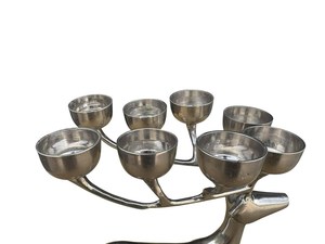 Geometric Iron Tea <b>Light</b> Holder Gold Handmade Eco-friendly Home Decor Deer Candelabra Christmas - Product Image 6