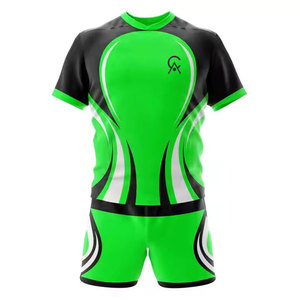 Uniforme de rugby respirant à séchage rapide de haute qualité, 100% polyester, couleurs et tailles personnalisables, service OEM pour la vente en ligne - Product Image 2