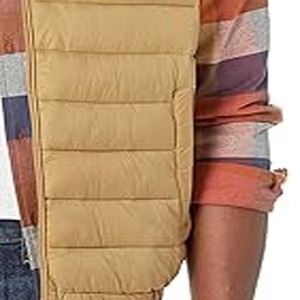 Veste d'extérieur matelassée coupe-vent pour homme, épaisse, tendance, avec empiècements, personnalisable, de marque - Product Image 3
