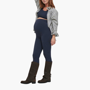 Conjunto de Yoga de 2 Piezas para Embarazadas al por Mayor: Leggings Elásticos y Sujetador Deportivo de Color Liso para Verano, Ropa Deportiva Personalizada para Embarazo - Product Image 4