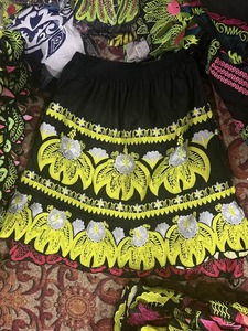 Falda de Verano de Alta Calidad y Alta Demanda, Diseño Hawaiano Elegante, Largo Medio, Algodón Transpirable, Estilo Casual para Mujer - Product Image 4