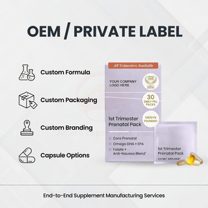 แพ็คเกจอาหารเสริมก่อนคลอดสำหรับช่วงตั้งครรภ์ไตรมาสแรก ผลิตโดยโรงงาน OEM - Product Image 2
