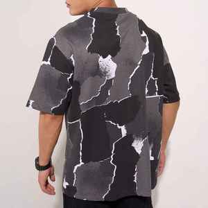 T-shirt homme en coton de haute qualité, coupe ample et oversize, avec impression, dernier design, impression personnalisée, t-shirts noirs - Product Image 4