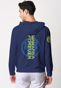 Sweat-shirt à capuche unisexe surdimensionné à fermeture éclair intégrale, en molleton 100% coton épais, noir, personnalisable - Product Image 2