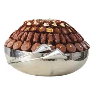 Bol à chocolat en métal pour table, bol de service en acier inoxydable pour bonbons et fruits secs - Product Image 6