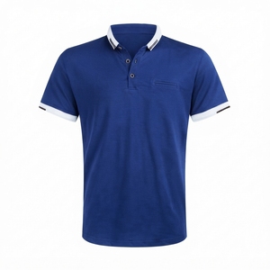 Factory Wholesale Cheap Price Hot Style Men's for Shirts 100% Cotton Print Casual <b>Sport</b> <b>Polo</b> Shirts In Solid Colors - Product Image 4