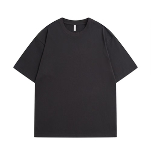 เสื้อยืดแขนสั้นผู้ชาย ผ้าฝ้าย 100% สีพื้น เรียบง่าย ระบายอากาศได้ดี ไม่เป็นขุย น้ำหนัก 300 กรัม เป็นมิตรต่อสิ่งแวดล้อม - Product Image 6
