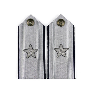 General Major Prussia Embroidered Fabric Shoulder Boards with Rhinestones | Customized Classical Style - Product Image 6