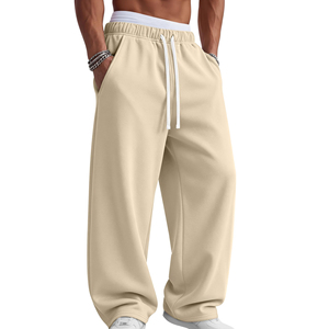 <b>Men's</b> Premium Baggy Sweatpants Cotton Fleece Fabric Soft <b>Stretch</b> Fit Comfortable Casual Wear For Everyday Lifestyle Trousers - Product Image 6