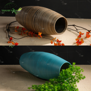 Jarrón de bambú hilado personalizado OEM, jarrón de madera para arreglos florales decorativos hechos a mano ligeros y ecológicos - Product Image 4