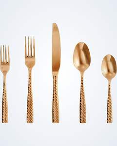 Ensemble de couverts dorés Regal Celebration, inspiré des banquets, vaisselle de luxe - Product Image 2