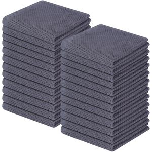 Serviettes de cuisine en coton 100% à motif gaufré, qualité supérieure, linge de cuisine - Product Image 1