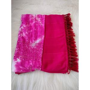 RACTIFIANT MOTIF GEORGETTE DESIGN SAREE AVEC BLOUSE NON COUSÉE RANI - Product Image 1