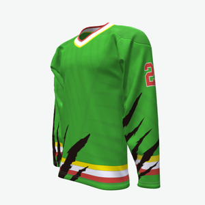 Services OEM Fabricant de maillots de hockey sur glace Vêtements de sport d'équipe Haute qualité Meilleur design 100% polyester Séchage rapide Votre propre nom - Product Image 2