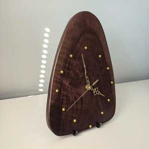 Natural Wooden Mantel <b>Clock</b> Handmade Decorative Accessory - Product Image 3