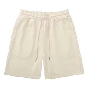 Shorts de sport respirants en polyester non tissé personnalisés avec logo au dos pour hommes, avec fermeture éclair - Product Image 2