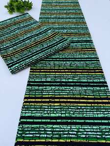 Tela de Algodón Ankara con Estampado Africano de Primera Calidad, Diseño Vibrante para Prendas de Moda, Sudáfrica y Nigeria - Product Image 2