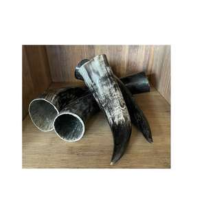 Juego de Jarrones de Flores de Cuerno de Búfalo Antiguos Hechos a Mano, Diseño Rústico, Decoración para Mesa del Hogar - Product Image 4