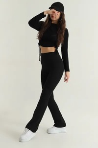 High Elastic Waist Full Length Yoga <b>Leggings</b> Heat-Transfer Printing Spandex Polyester Anti-Bacterial Quick Dry Breathable - Product Image 2