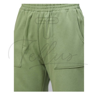 Nuevo Conjunto Deportivo Personalizado con Logotipo, Top Corto, Pantalones Deportivos y Sudadera con Capucha para Mujer, 100% Algodón - Product Image 5