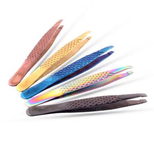 แหนบติดขนตาปลายเรียบ ทำจากสแตนเลสอย่างดี 5 สี สำหรับต่อขนตา - Product Image 6