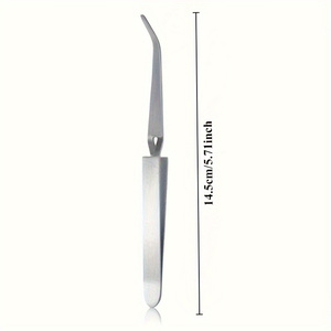 Outil professionnel de façonnage des ongles, pince plate réutilisable pour manucure, coupe-ongles de précision à pointe incurvée de 14,5 cm pour manucure - Product Image 1