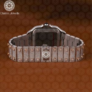 Reloj Mecánico de Lujo para Hombre Charm Jewells, Caja de Acero Inoxidable de 40 mm, Esfera de Cristal de Zafiro, Bisel con Diamantes, Fecha Automática, Resistente al Agua 10 Bar - Product Image 4
