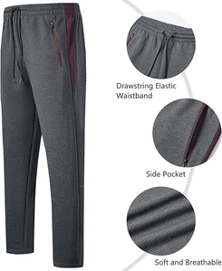 Conjunto Deportivo Personalizado para Hombre, Chaqueta con Cierre Completo y Paneles Gris Jaspeado y Marrón, Pantalones Deportivos - Product Image 5